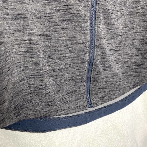 Columbia Colorblock Full Zip Athletic Perforated Hoodie Jacket Blue Gray Small - Picture 5 of 11